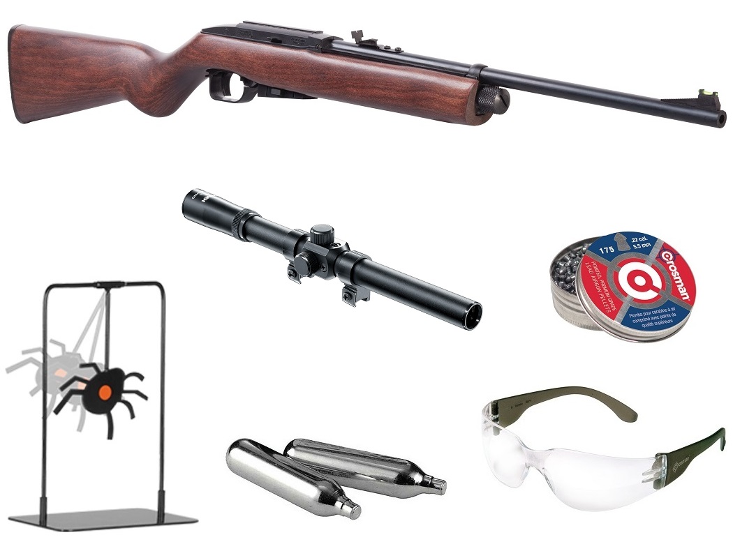 Crosman REPEATAIR 1077W Semi-Automatisch Co2 Luchtgeweer 4.50mm, .177, SET-1 Crosman REPEATAIR 1077W Semi-Automatisch Co2 Luchtgeweer 4.50mm, .177, SET-1